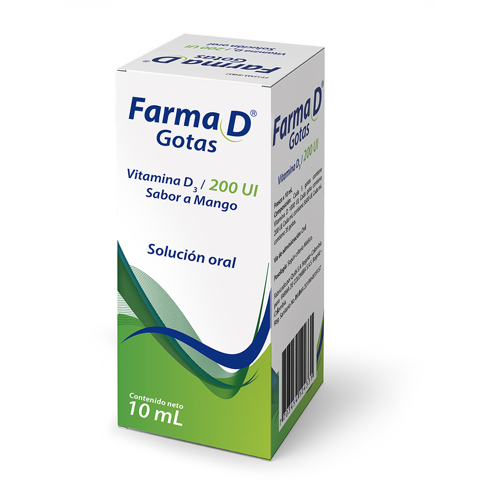 Farma D Gotas 200 ui Solución Oral x 10 ml